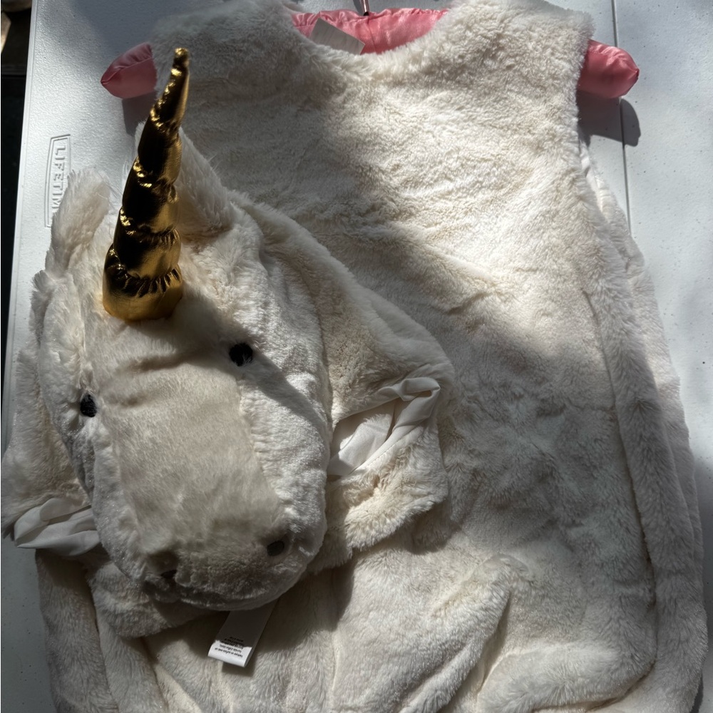Kids Unicorn Costume with Gold Horn
